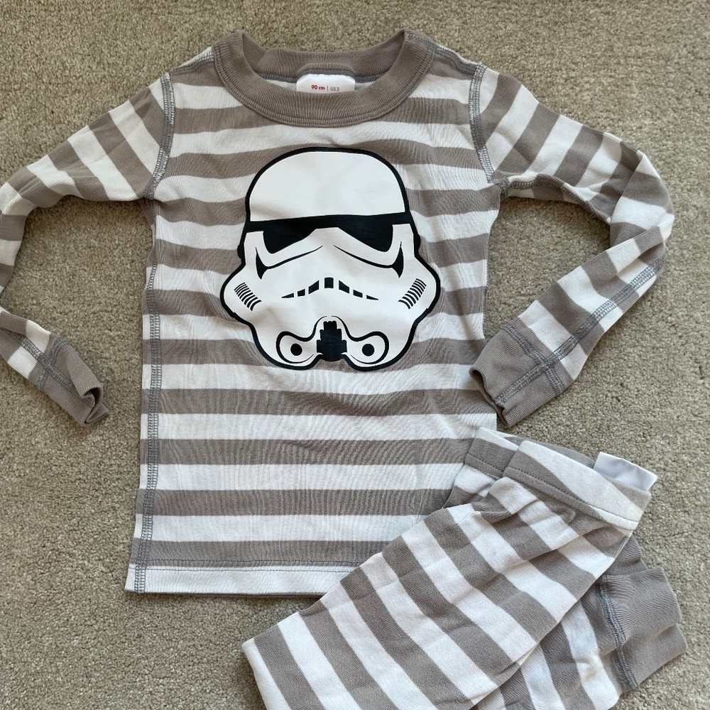 Hanna Andersson 3T Starwars Storm Trooper Pajamas